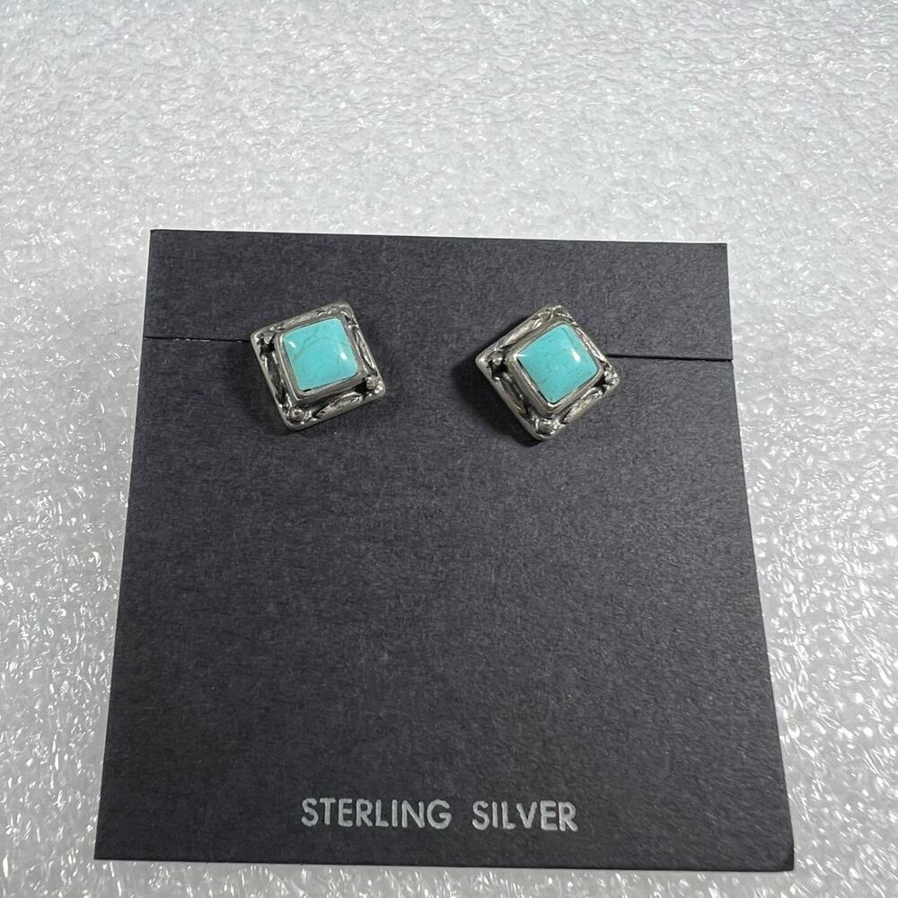Vintage Sterling Silver Turquoise Southwestern Country Western Rodeo Deadstock - Picture 2 of 16